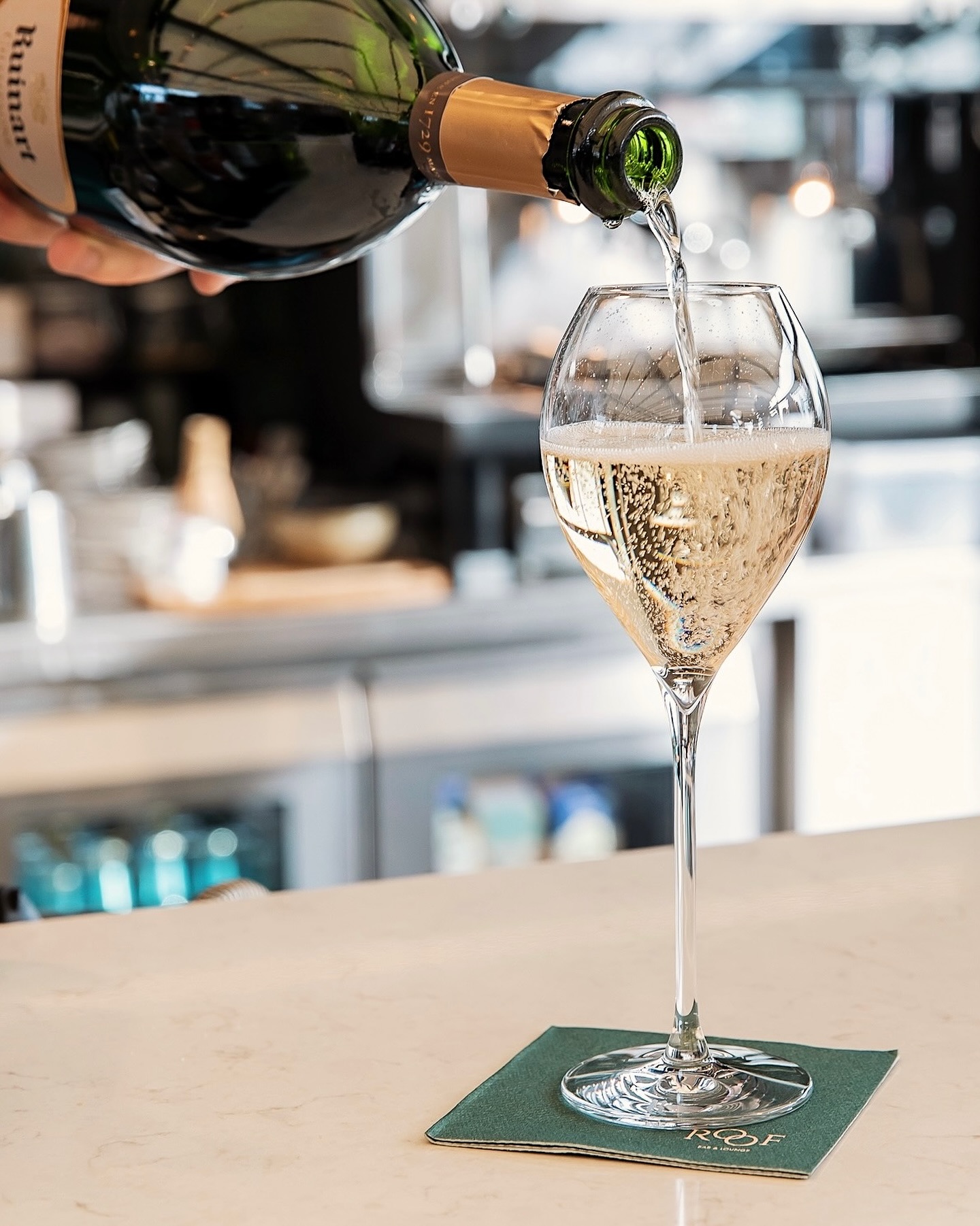 It’s Ruinart. It’s ROOF. And it’s exactly where you want to be this summer🥂